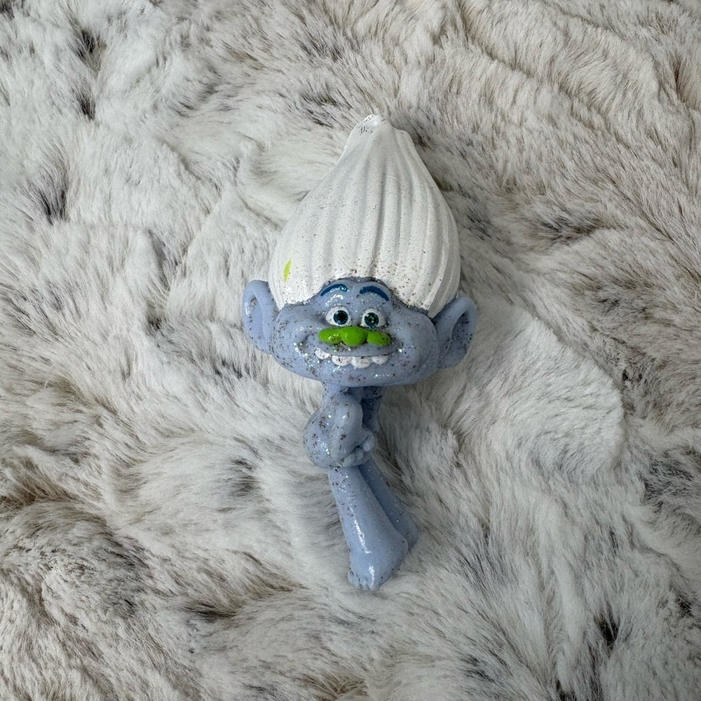 Trolls Dreamworks Glitter Guy Diamond Blue and White Toy Figure